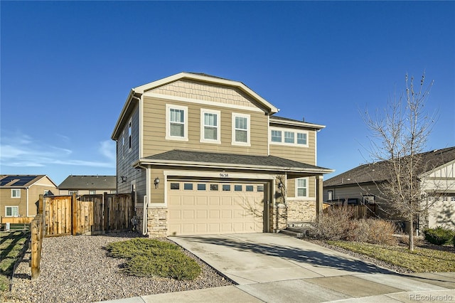 view of front of home featuring a garage