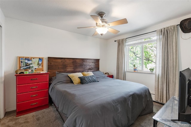 529 N Washington St Unit 304, Denver, CO 80203 - carpeted bedroom featuring a ceiling fan