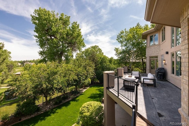 2535 W 115th Dr, Westminster, CO 80234 - view of green lawn featuring an outdoor living space and a patio area