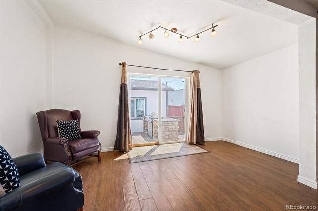 1522 Willow St, Denver, CO 80220 - living area with wood finished floors and baseboards
