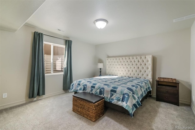 bedroom featuring carpet flooring