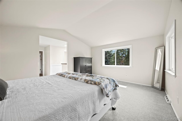 8035 S Garfield Way, Centennial, CO 80122 - carpeted bedroom with vaulted ceiling and baseboards