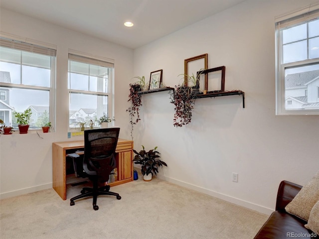11246 Bellsong Ln, Littleton, CO 80125 - carpeted office space with plenty of natural light and recessed lighting