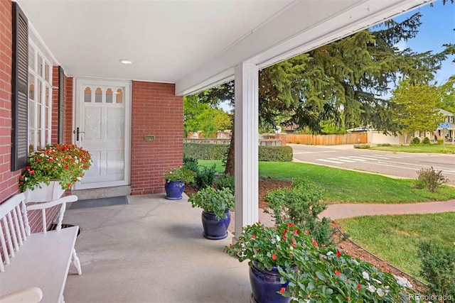 view of patio