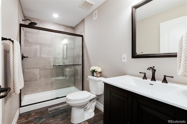 6236 S Millbrook Way, Aurora, CO 80016 - bathroom featuring vanity and a shower stall