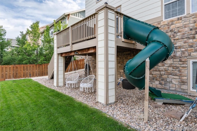6236 S Millbrook Way, Aurora, CO 80016 - view of play area with a wooden deck