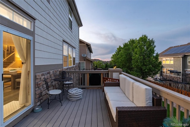 6236 S Millbrook Way, Aurora, CO 80016 - deck featuring an outdoor hangout area