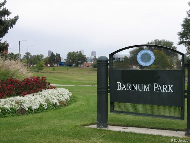 81 N Meade St, Denver, CO 80219 - community sign with a yard
