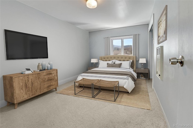 bedroom featuring carpet floors