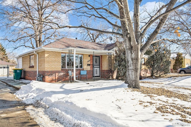 view of front of home with a porch