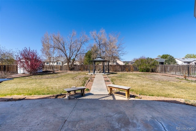 exterior space featuring a fenced backyard