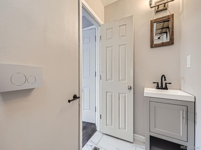 bathroom with vanity