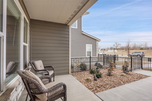 view of patio / terrace with fence