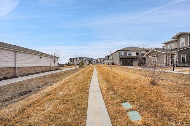 view of street with a residential view