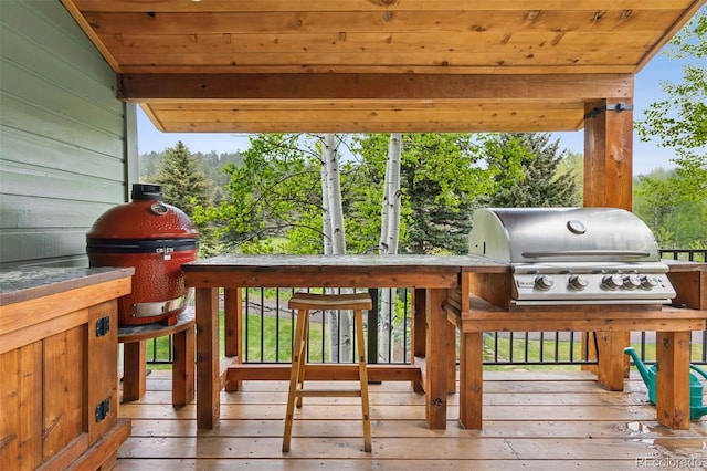 4230 S Meadow Brook Ln, Evergreen, CO 80439 - deck featuring area for grilling