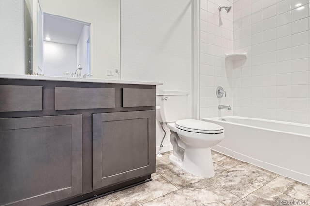 1986 S Haleyville Way, Aurora, CO 80018 - full bath featuring toilet, vanity, and shower / washtub combination