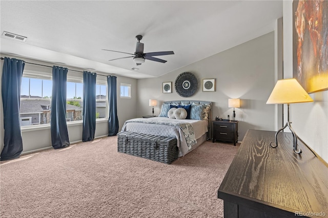 1852 E Sea Drift Dr, Windsor, CO 80550 - carpeted bedroom with a ceiling fan