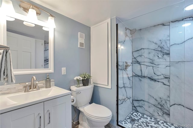 8262 Otis Ct, Arvada, CO 80003 - full bath with a marble finish shower and vanity