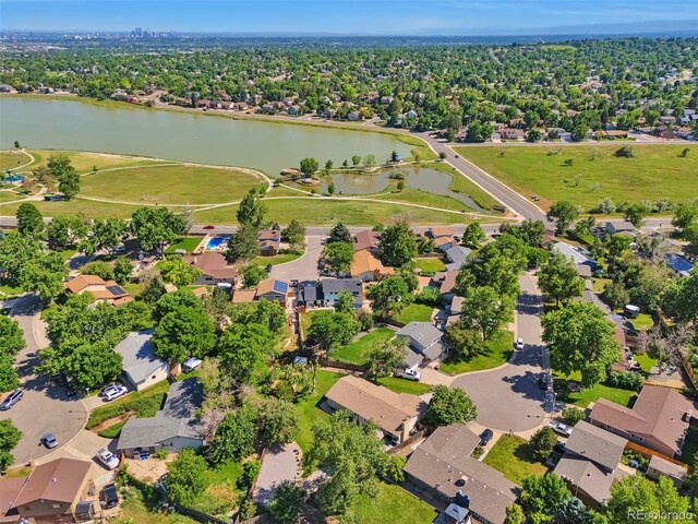 8262 Otis Ct, Arvada, CO 80003 - aerial view of property's location featuring a large body of water and nearby suburban area