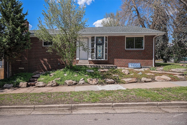 295 E Amherst Ave, Englewood, CO 80113 - view of front facade with brick siding and entry steps