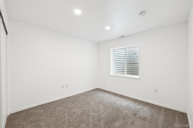 6723 Silverwind Cir, Colorado Springs, CO 80923 - carpeted empty room with recessed lighting and a smoke detector