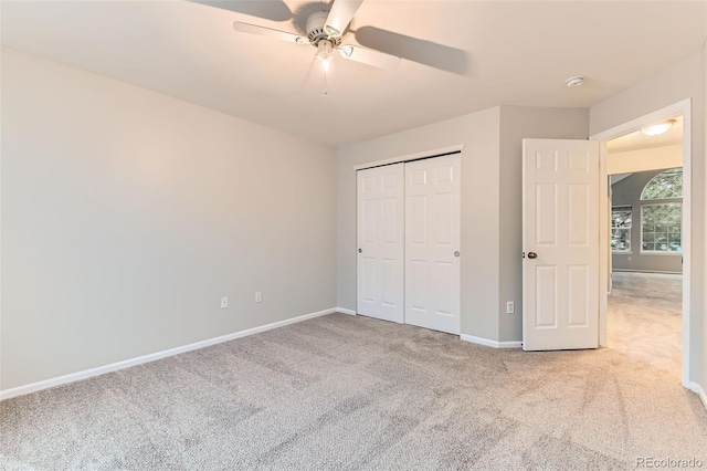 1121 W 112th Ave Unit C, Denver, CO 80234 - unfurnished bedroom with carpet, a closet, and a ceiling fan