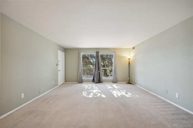 view of carpeted empty room