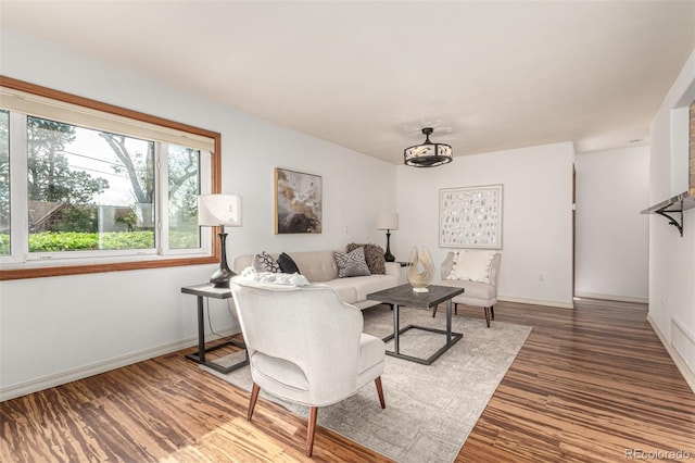 1060 S Eaton St, Lakewood, CO 80226 - living room with wood finished floors and baseboards