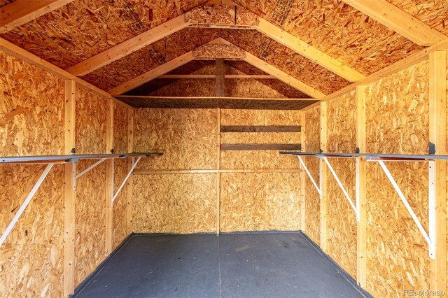 1060 S Eaton St, Lakewood, CO 80226 - walk in closet featuring vaulted ceiling