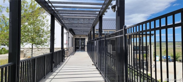 9279 Merino Ct Unit B, Littleton, CO 80125 - view of patio featuring a pergola