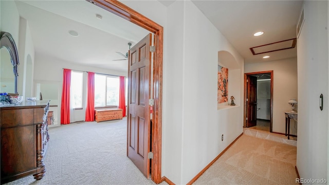 9832 N Crystal Lake Dr, Littleton, CO 80125 - corridor with carpet, recessed lighting, and baseboards