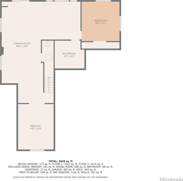 9832 N Crystal Lake Dr, Littleton, CO 80125 - property floor plan