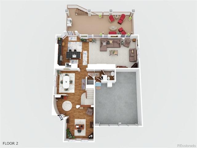 9832 N Crystal Lake Dr, Littleton, CO 80125 - floor plan / room layout