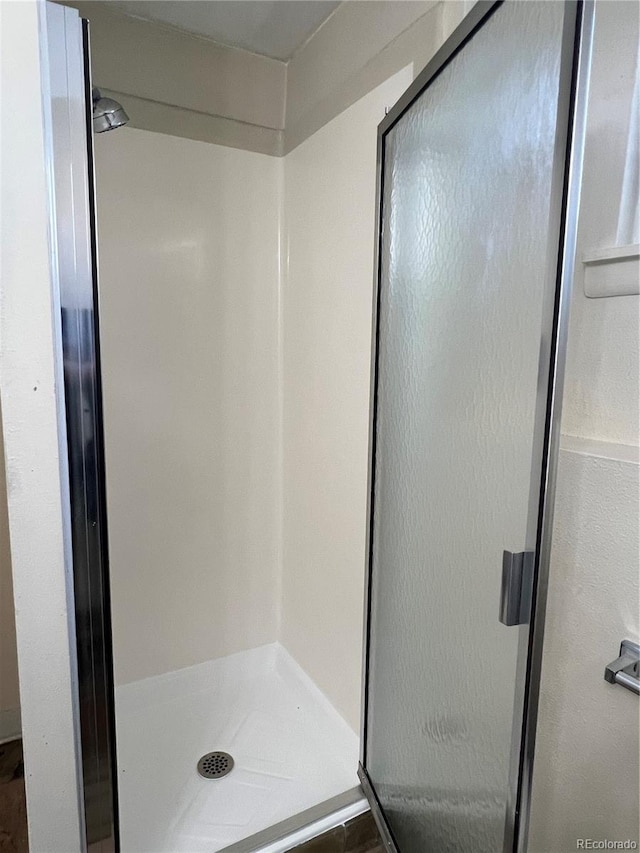 bathroom with walk in shower