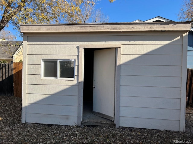 view of outbuilding