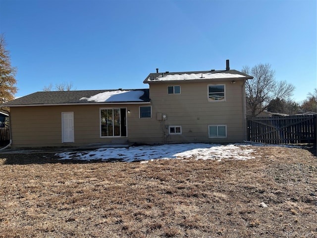 view of rear view of property