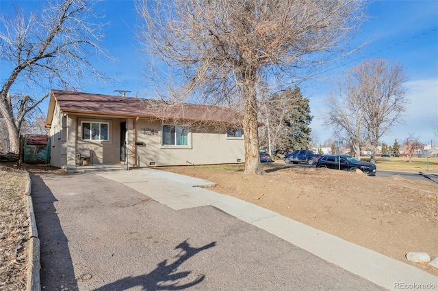 view of ranch-style home