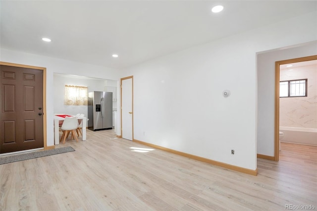 interior space featuring light hardwood / wood-style floors