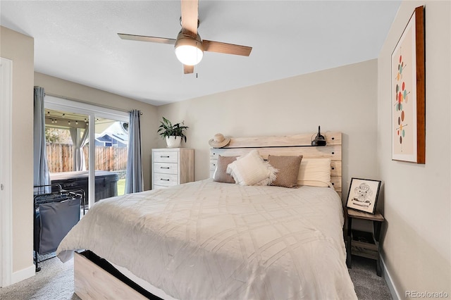 3561 W 131st Ave, Broomfield, CO 80020 - bedroom featuring carpet, baseboards, and ceiling fan