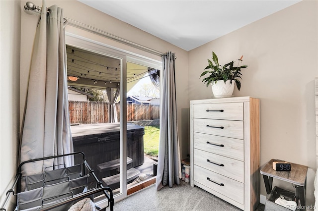 3561 W 131st Ave, Broomfield, CO 80020 - bedroom with light colored carpet and access to exterior