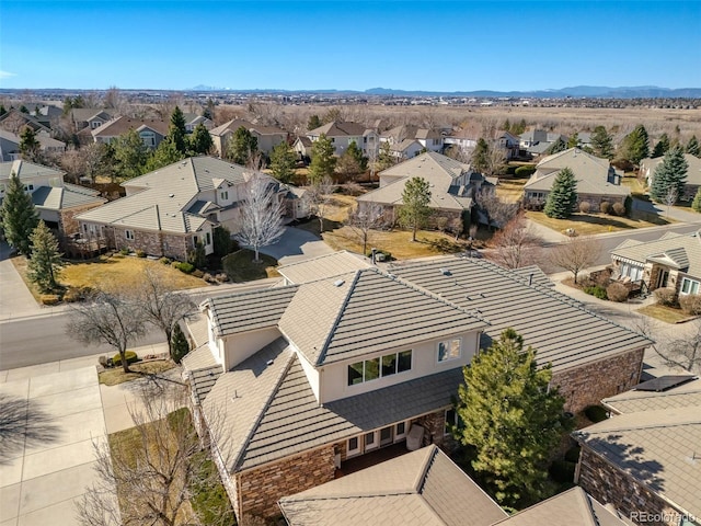 drone / aerial view featuring a residential view