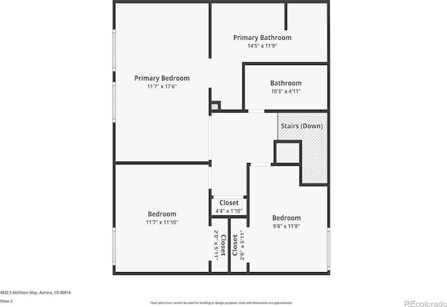 4032 S Atchison Way, Aurora, CO 80014 - view of property floor plan