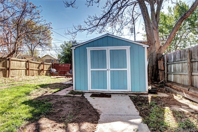 3336 N Saint Paul St, Denver, CO 80205 - view of shed with a fenced backyard