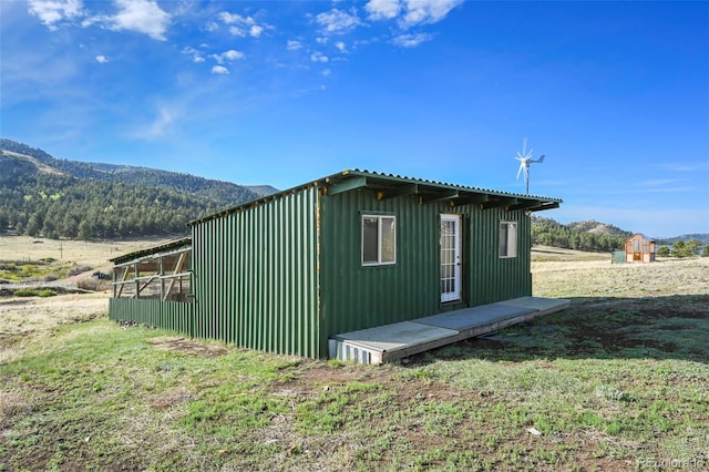 224 Lakeview Forest Hts, Florissant, CO 80816 - view of outbuilding featuring a mountain view