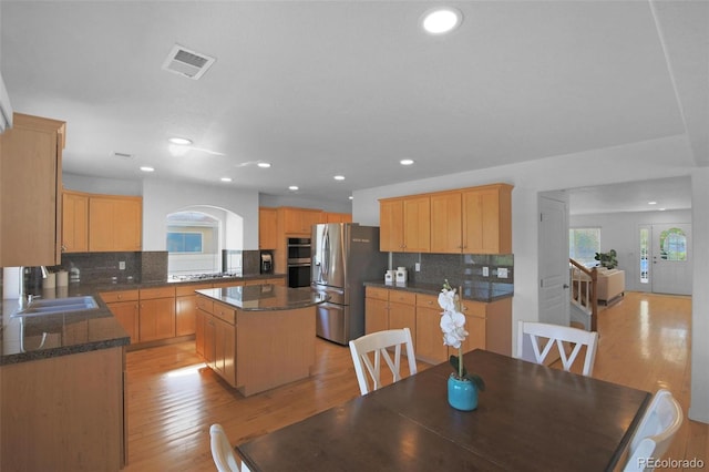 21229 E 50th Ave, Denver, CO 80249 - dining room with light wood finished floors, recessed lighting, and visible vents