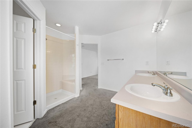 4064 S Himalaya Way, Aurora, CO 80013 - full bath with tiled shower and double vanity