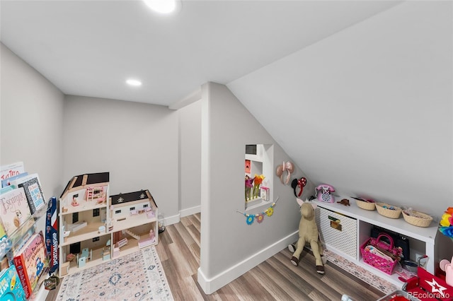 12214 Stone Timber Ct, Parker, CO 80134 - recreation room featuring wood finished floors, baseboards, and recessed lighting