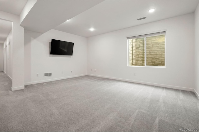 12547 Lake View St, Longmont, CO 80504 - empty room with baseboards, carpet floors, and recessed lighting