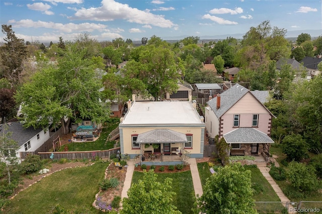 aerial view of property and surrounding area