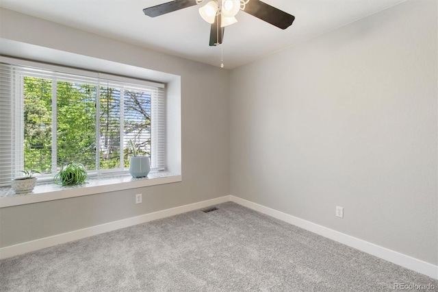 1462 Marigold Dr, Lafayette, CO 80026 - unfurnished room with ceiling fan, baseboards, and carpet